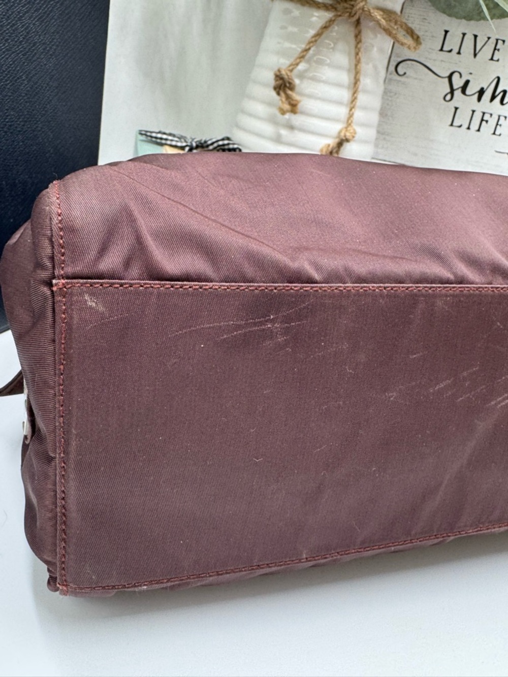 Prada Tessuto Vintage Nylon Tote - Chocolate Brown - Picture 9 of 15